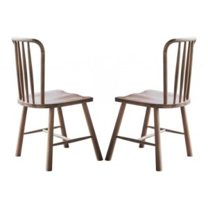 Wycombe Oak Wooden Dining Chairs In Pair